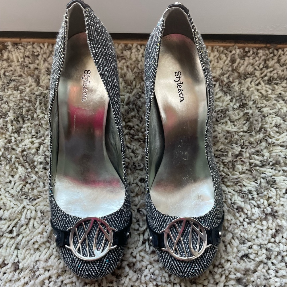 Style & Co Tweed Heels Size 7